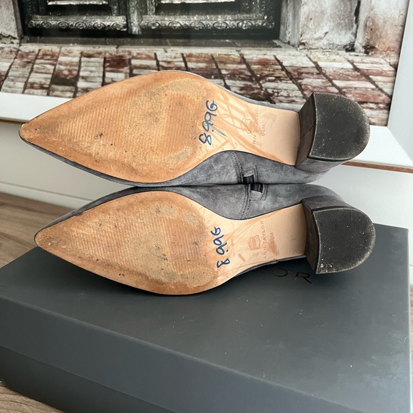 Ann Taylor Suede Gray Bootie 6.5 - Picture 4 of 4